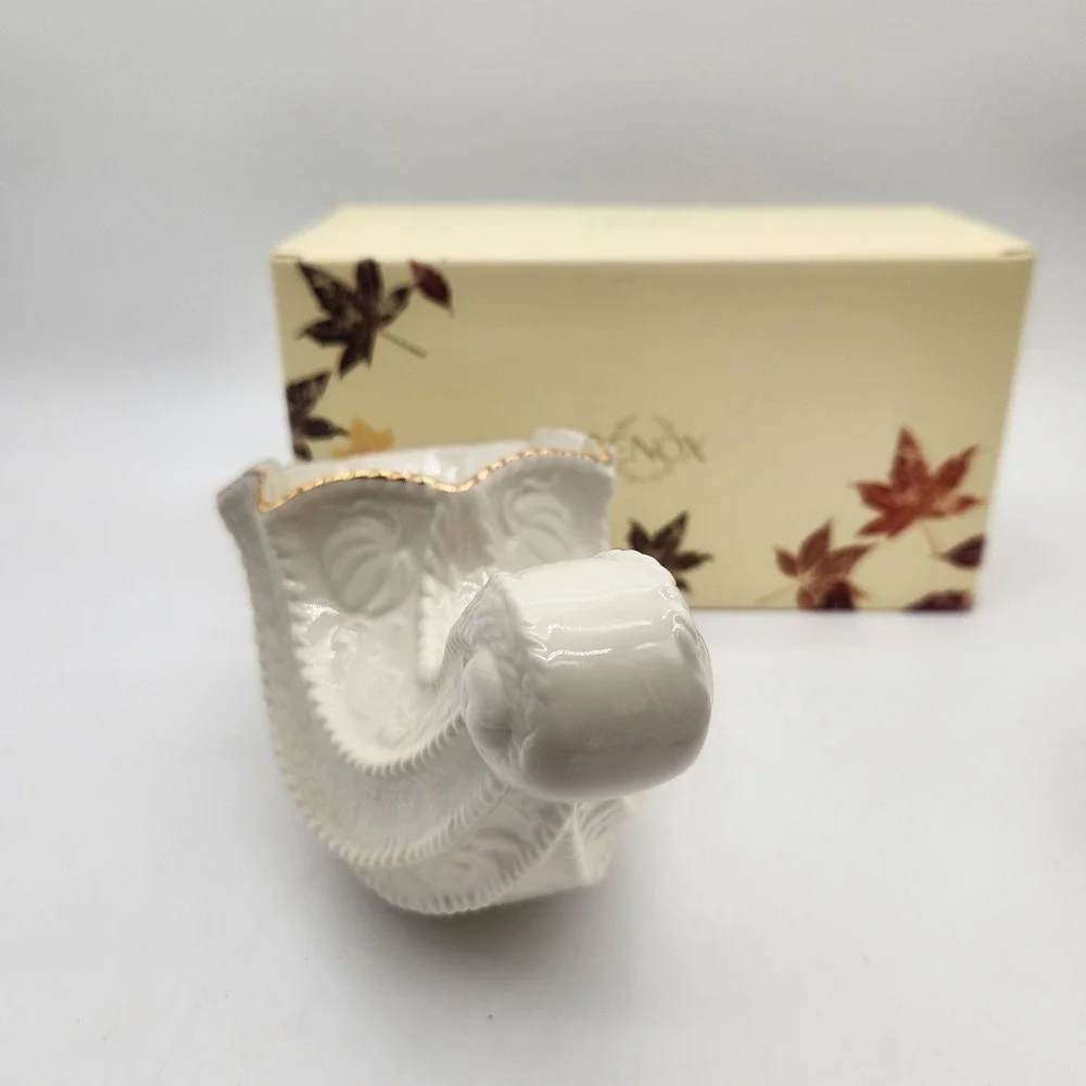 Lenox Fruits Of Life Cornucopia Ivory With 24K Gold Trim Thanksgiving Fall Decor